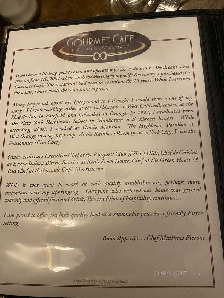 Gourmet Cafe - Mississauga, ON menu_pic