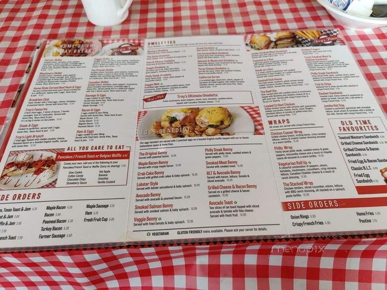 Troy's Diner Inc - Milton, ON menu_pic