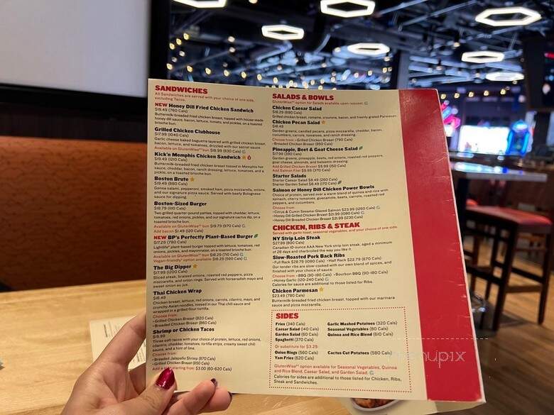 Boston Pizza - Niagara Falls, ON menu_pic