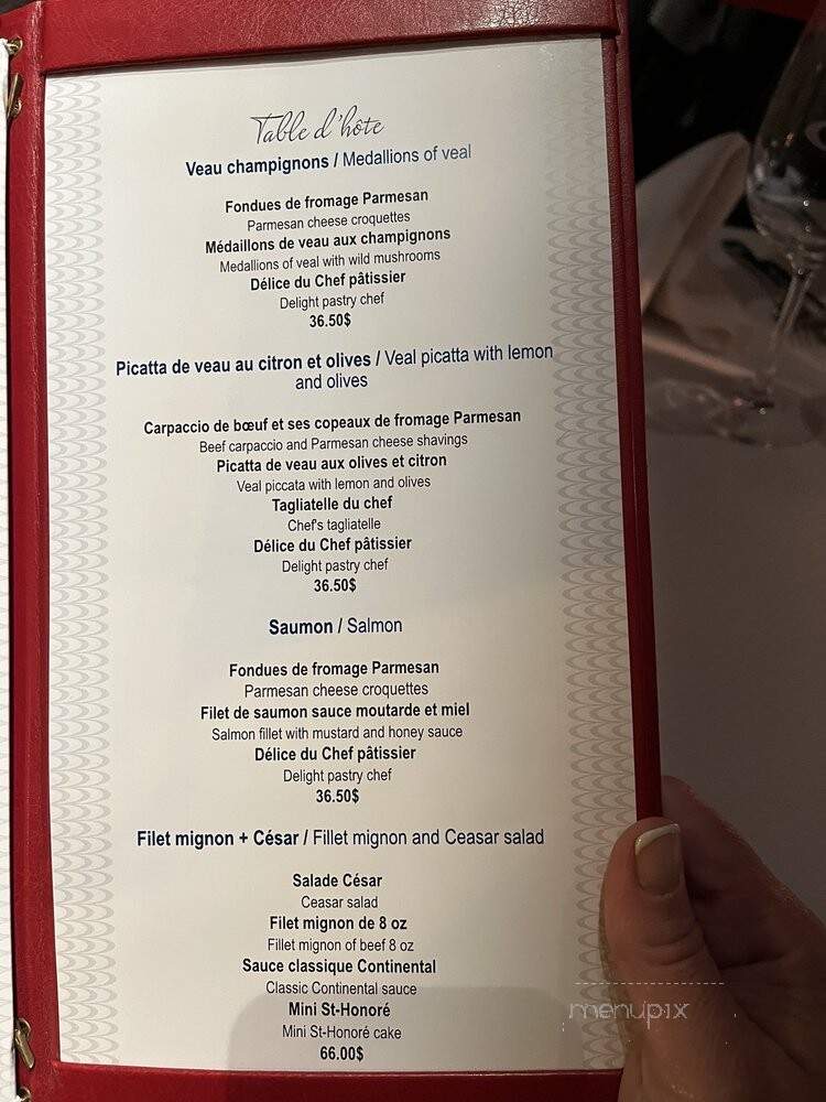 Conti Caffe - Quebec, QC menu_pic