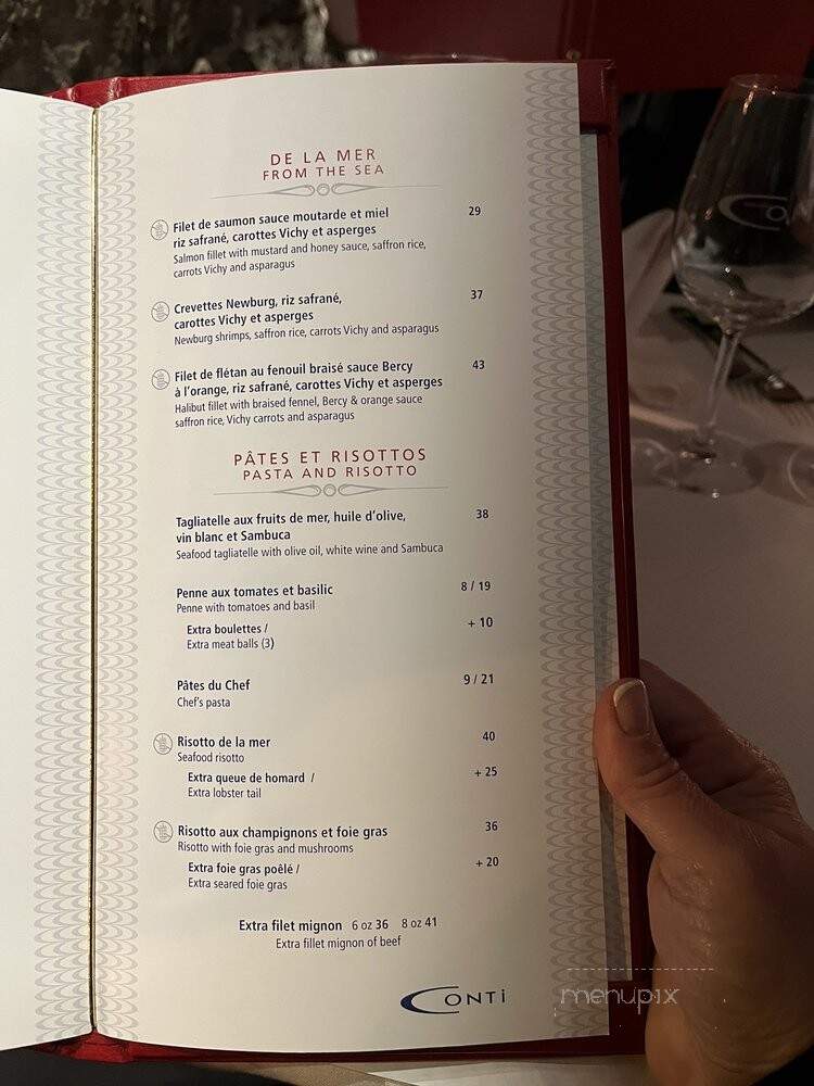 Conti Caffe - Quebec, QC menu_pic