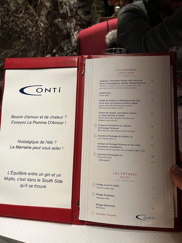 Conti Caffe - Quebec, QC menu_pic