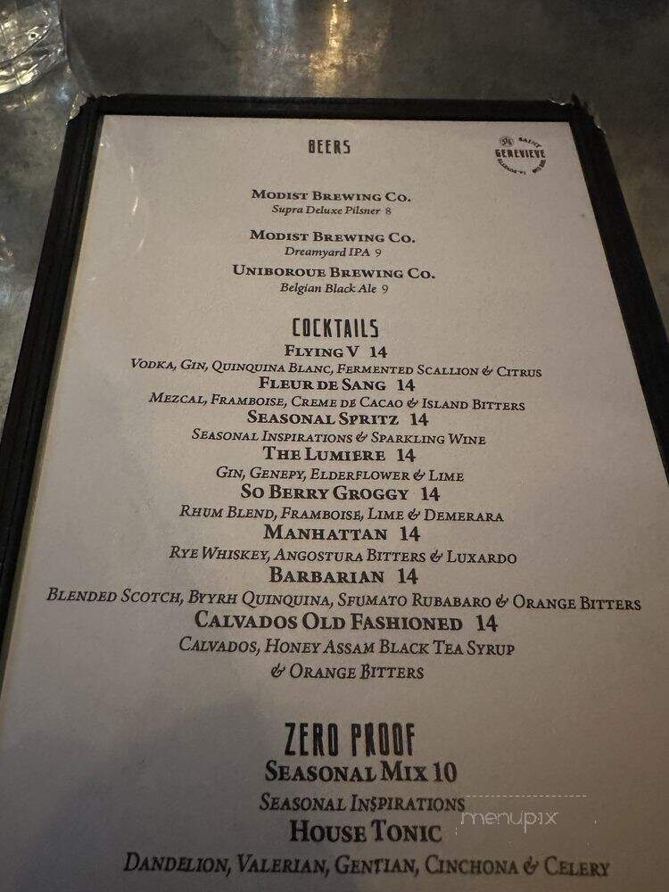 Restaurant Bouffe et Plus Ste-Genevieve - Chicoutimi, QC menu_pic