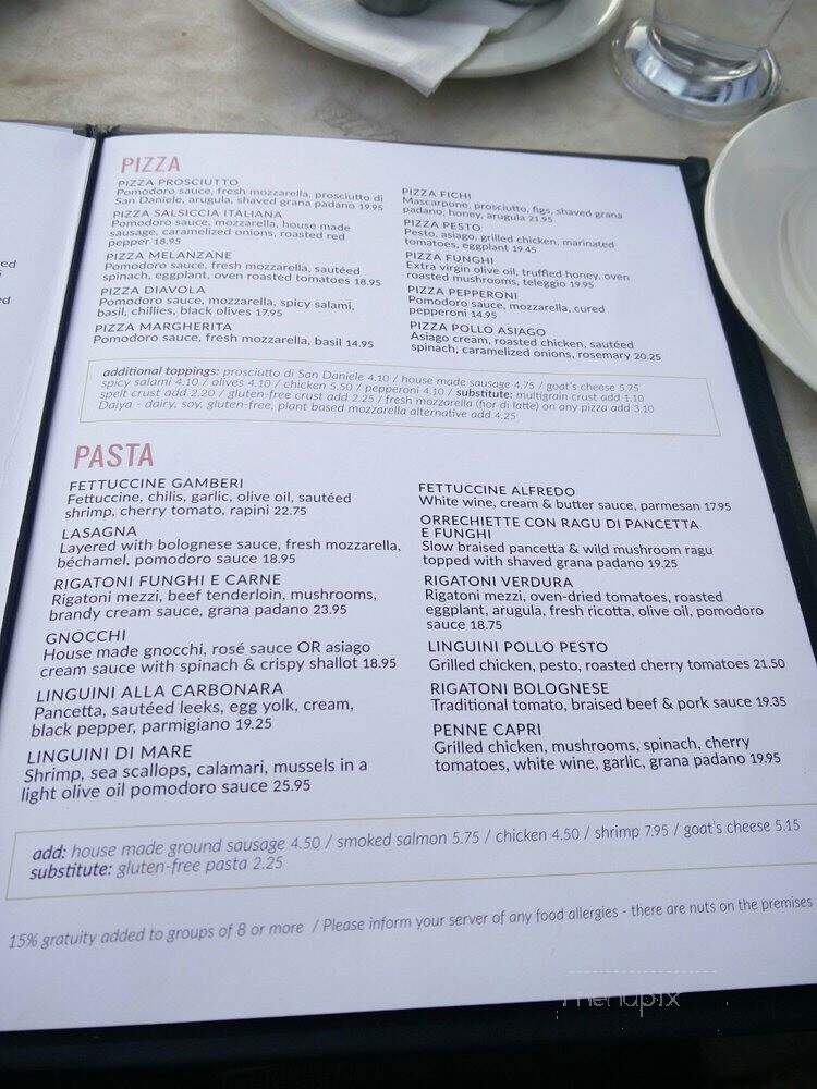 Il Fornello - Richmond Hill, ON menu_pic