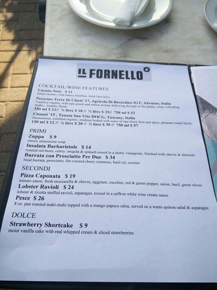 Il Fornello - Richmond Hill, ON menu_pic