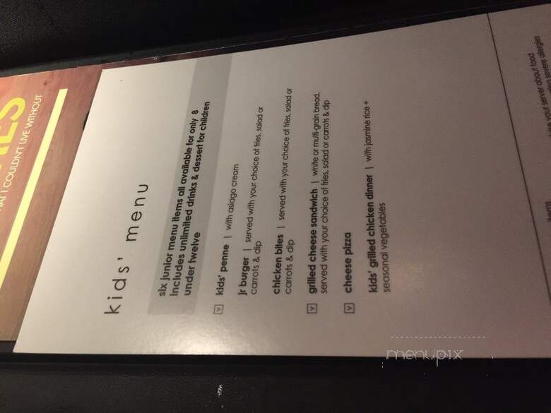 Moxie's Classic Grill - Vaughan, ON menu_pic