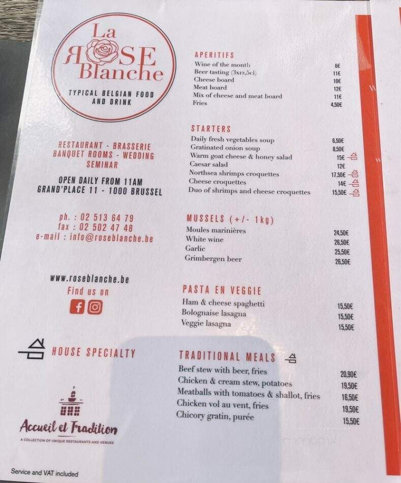 La Rose Blanche - Montreal, QC menu_pic