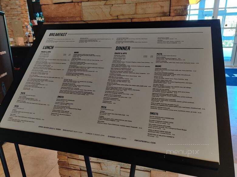 Oliver & Bonacini Cafe Grill - Collingwood, ON menu_pic