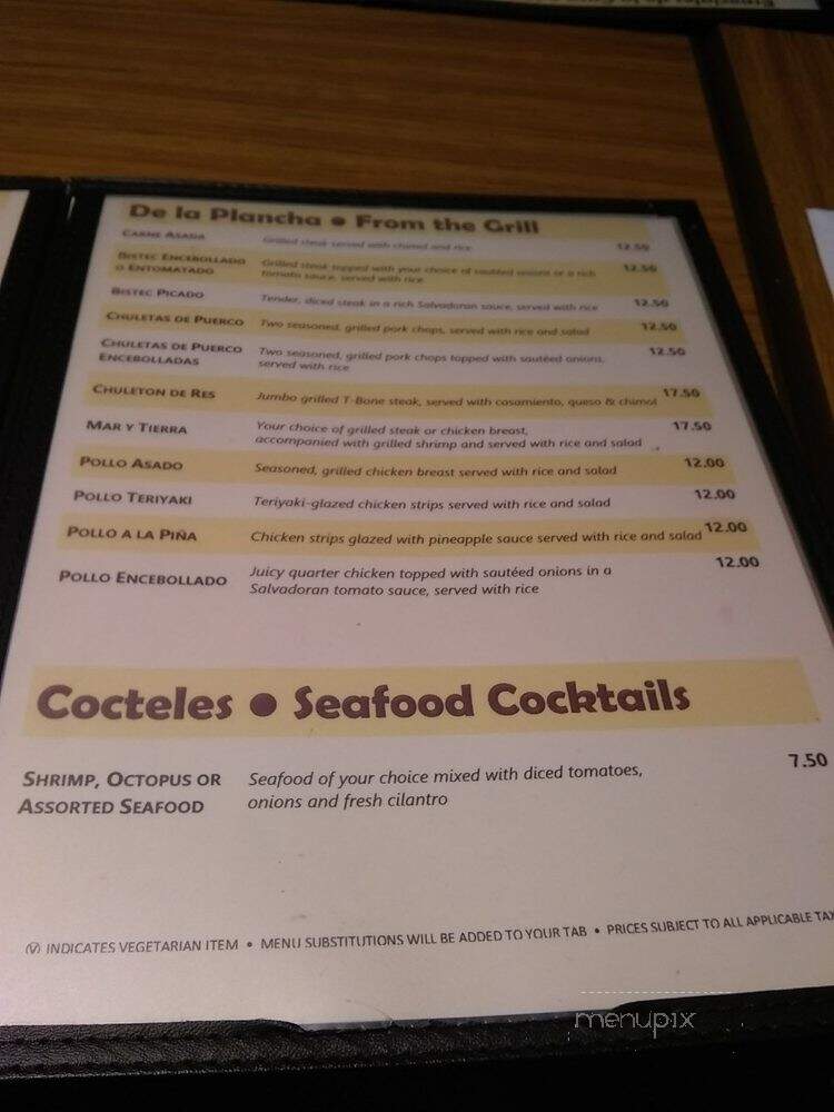 Cabana Restaurant La - Ottawa, ON menu_pic