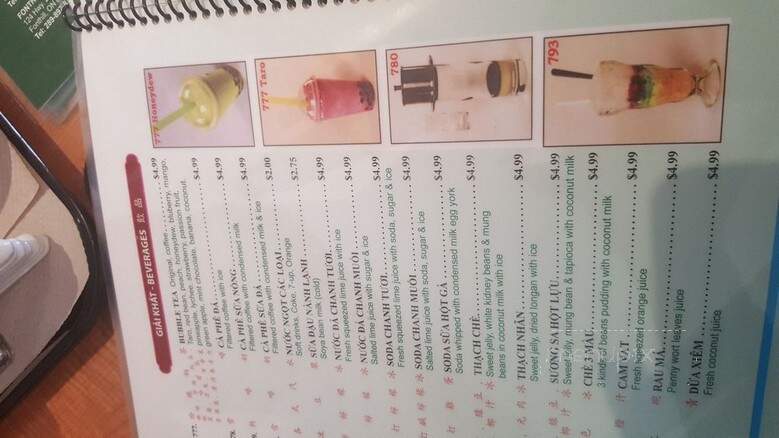 Pho Dau Bo - Saint Catharines, ON menu_pic