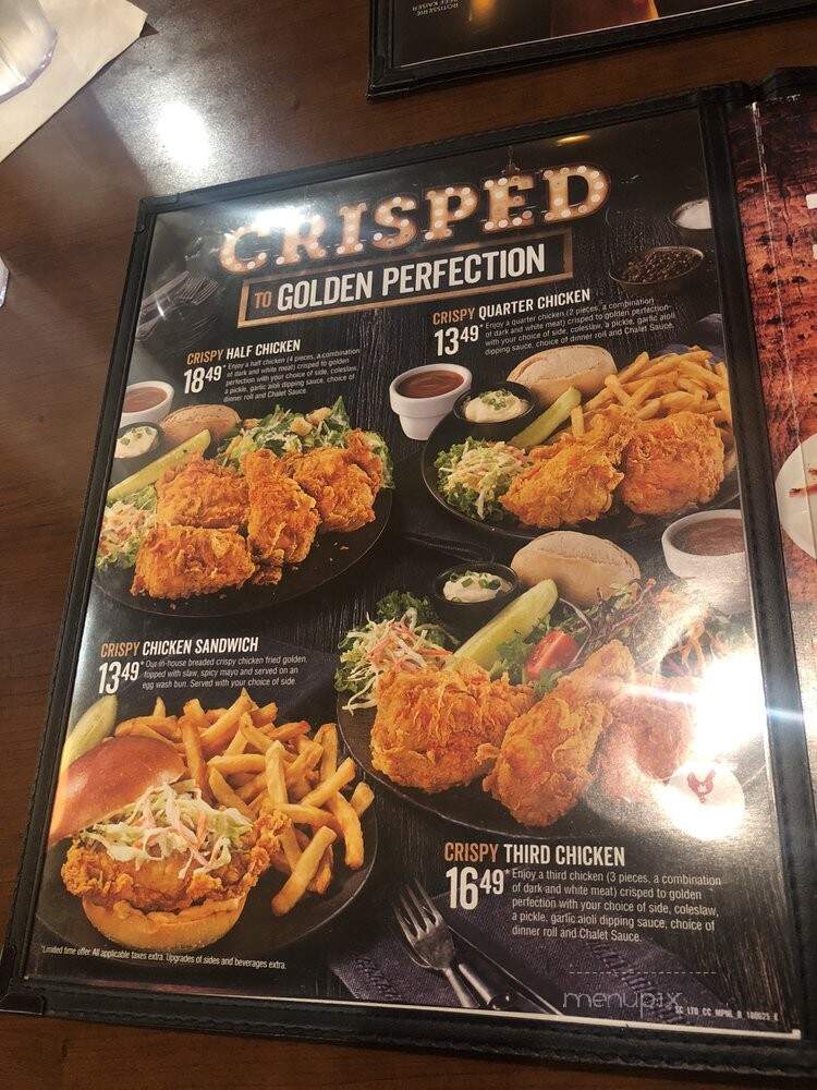Swiss Chalet Rotisserie & Grill - Toronto, ON menu_pic