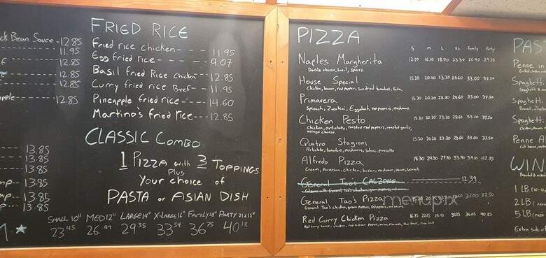 Martino Pizza - Toronto, ON menu_pic