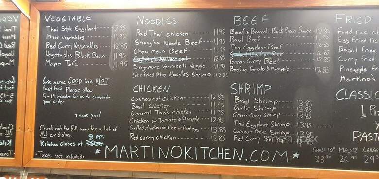 Martino Pizza - Toronto, ON menu_pic