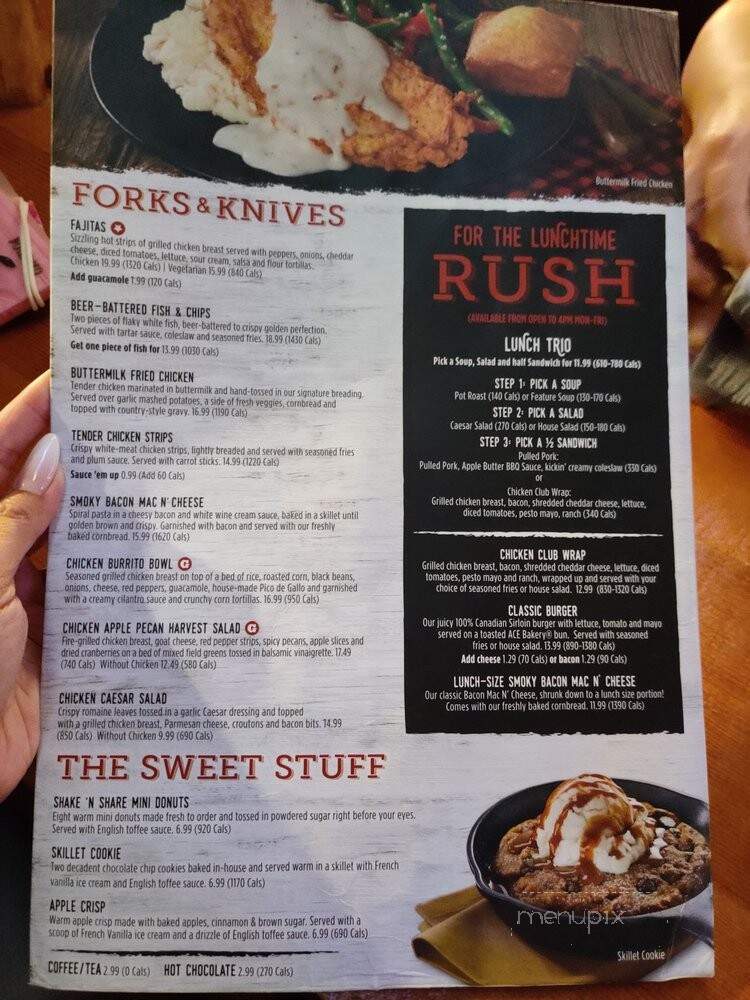Montana's Cookhouse Bar & Grill - Toronto, ON menu_pic