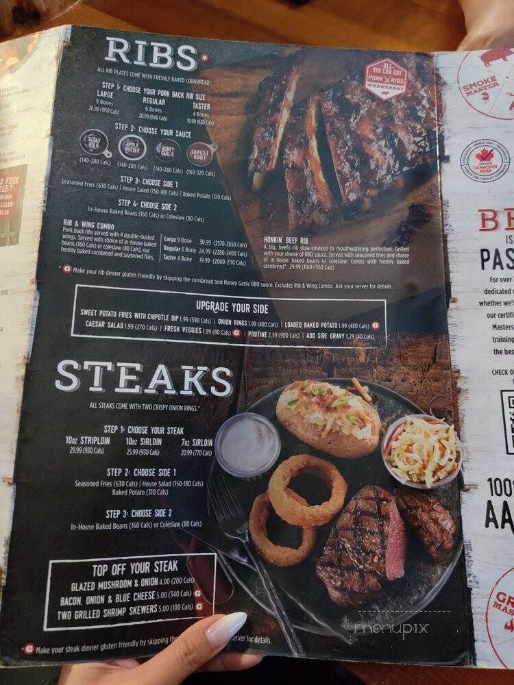 Montana's Cookhouse Bar & Grill - Toronto, ON menu_pic