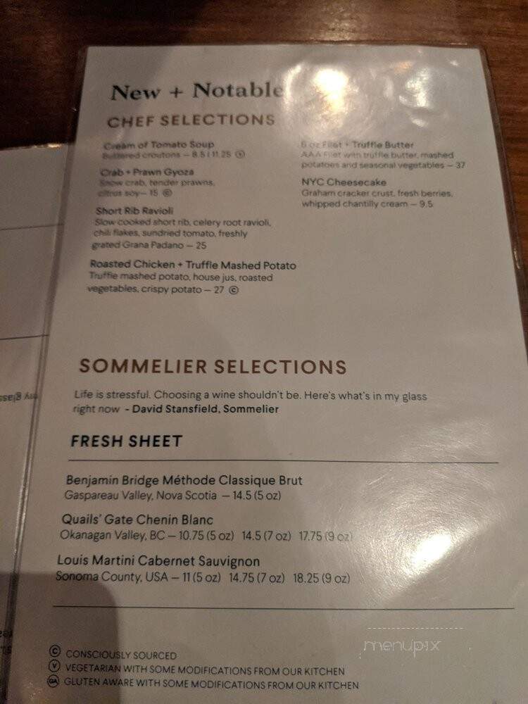 Earl's Restaurant - Edmonton, AB menu_pic