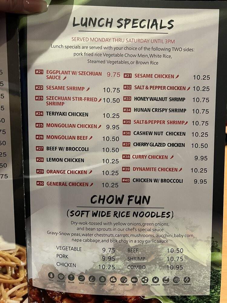 Wok Of Flame - Etobicoke, ON menu_pic