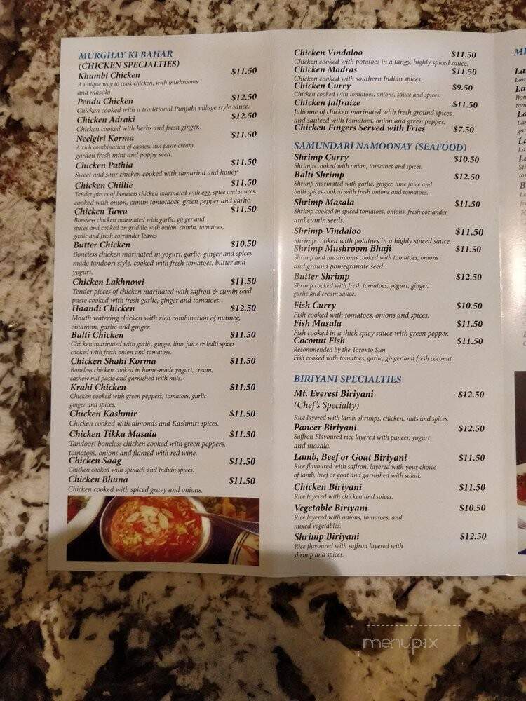 Mount Everest Indian Cuisine - Ajax, ON