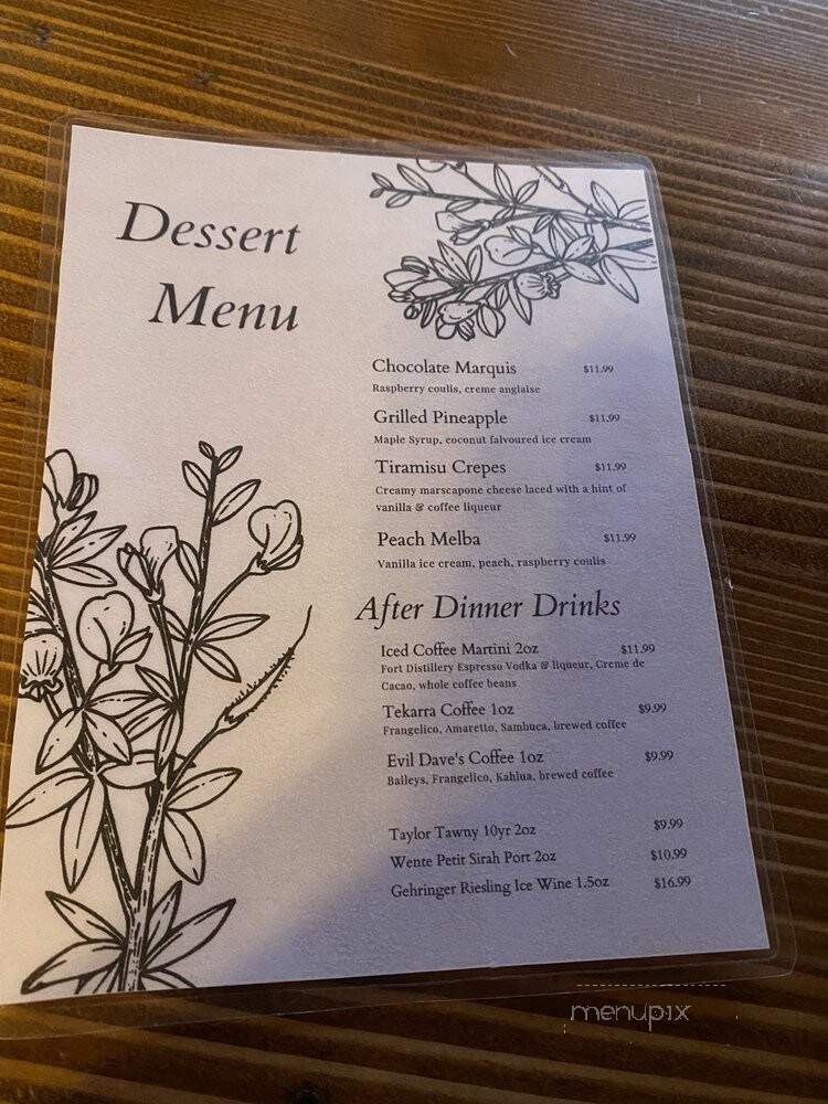 Tekarra Restaurant - Jasper, AB menu_pic