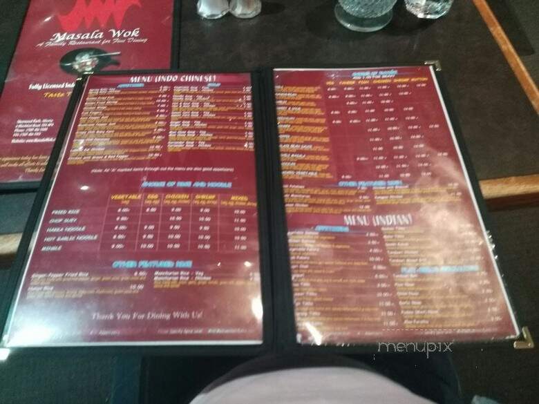 Masala Wok - Edmonton, AB menu_pic
