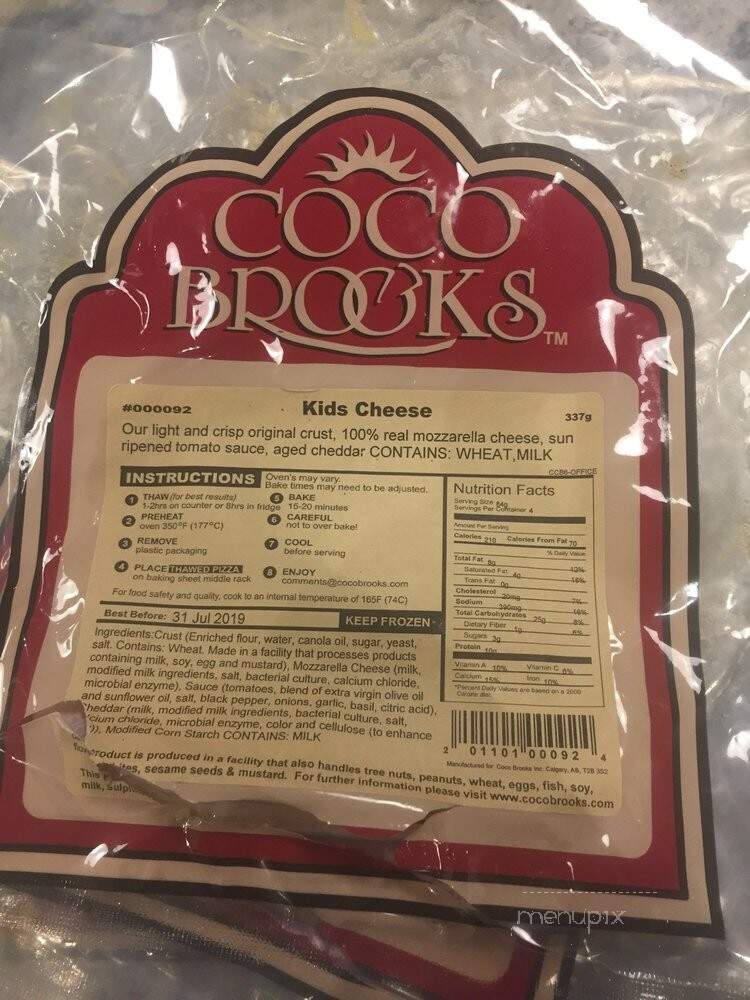 Coco Brooks #6 - Calgary, AB menu_pic