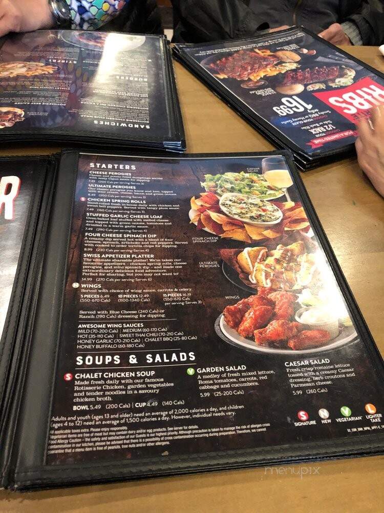 Swiss Chalet Rotisserie & Grill - Mississauga, ON menu_pic