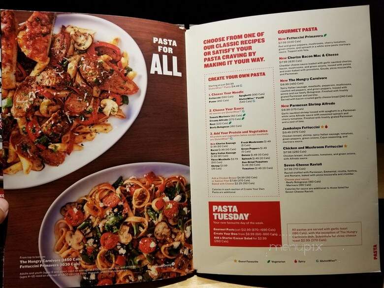 Boston Pizza - Grimsby, ON menu_pic