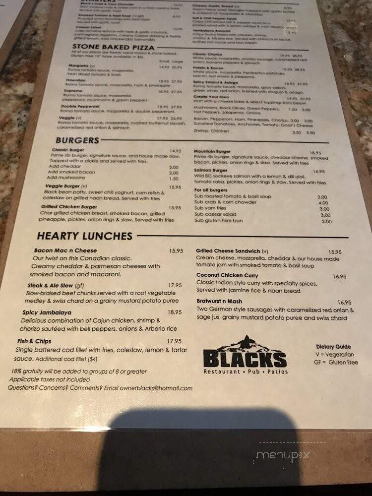 Black's Pub & Restaurant - Whistler, BC