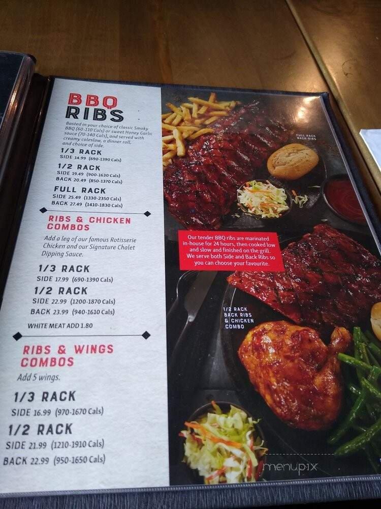 Swiss Chalet Rotisserie & Grill - Ottawa, ON menu_pic
