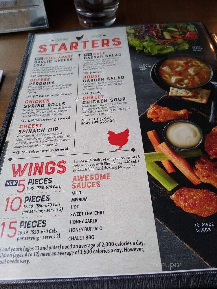 Swiss Chalet Rotisserie & Grill - Ottawa, ON menu_pic