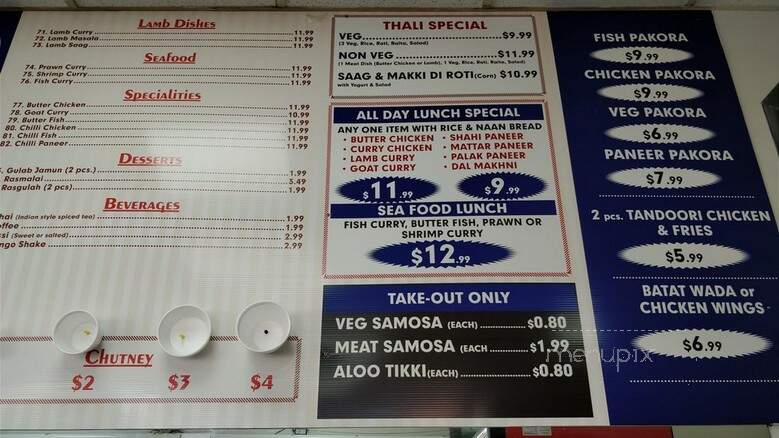 Baba Sweets & Restaurant - Burnaby, BC menu_pic