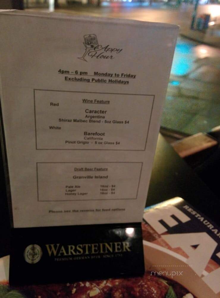 Enigma Restaurant - Vancouver, BC menu_pic