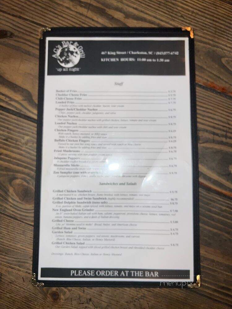 Four S's Bar And Grill - Scarborough, ON menu_pic