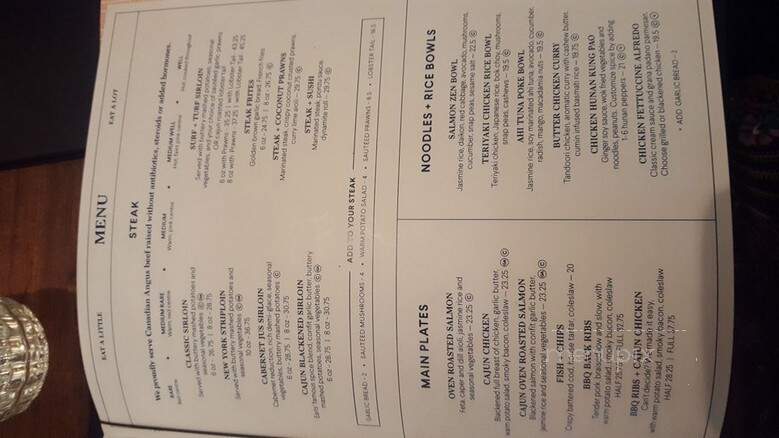 Earl's Restaurant - Edmonton, AB menu_pic