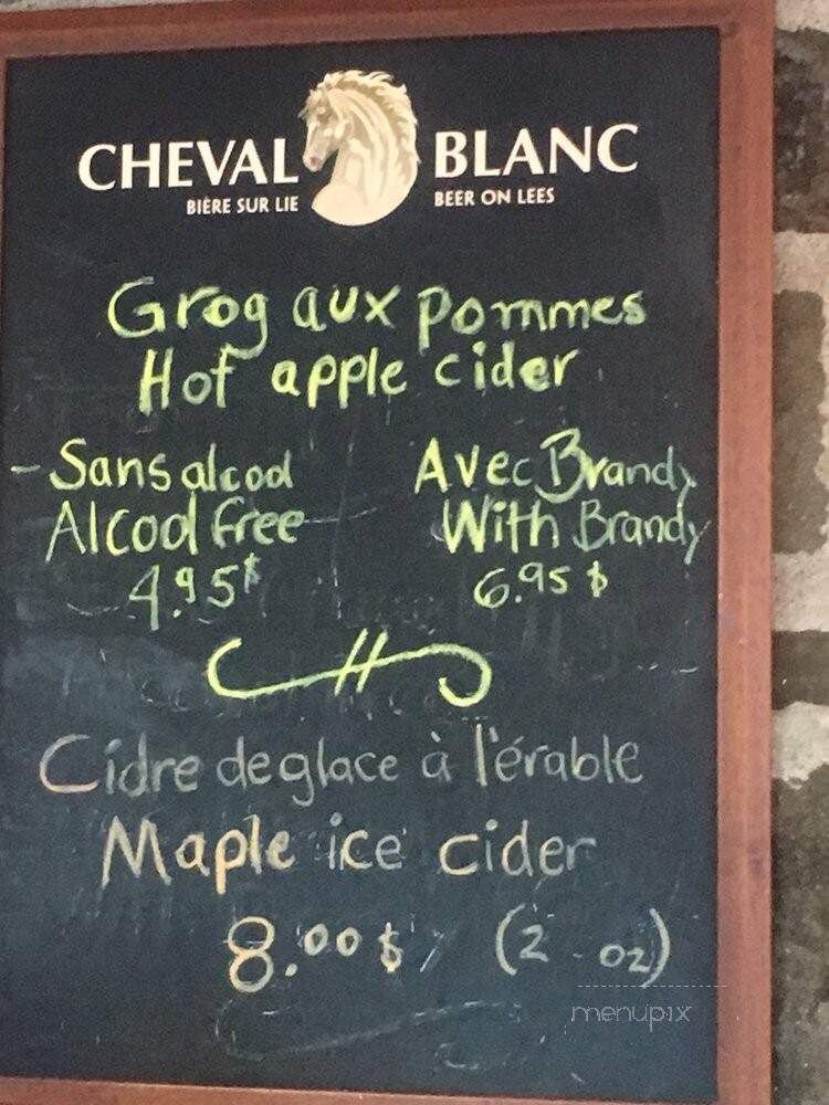 Petit Chateau (Le) - Quebec, QC menu_pic