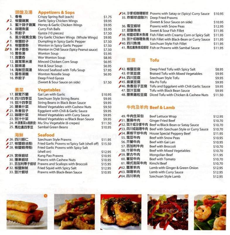 Iron Wok - Vancouver, BC menu_pic