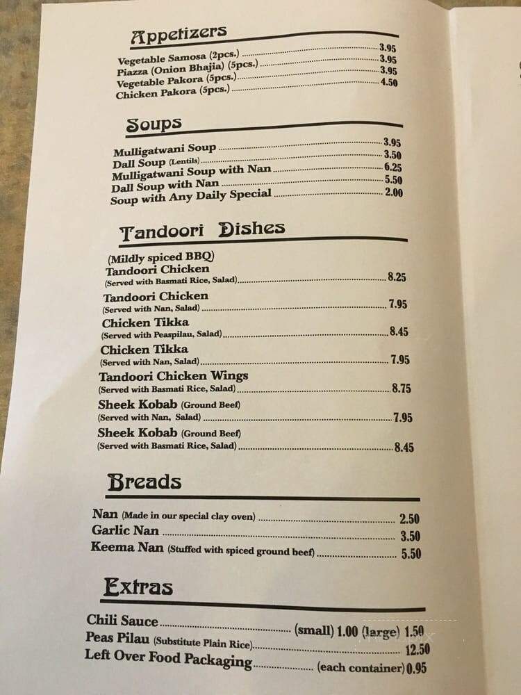 Kismet Restaurant - Waterloo, ON menu_pic