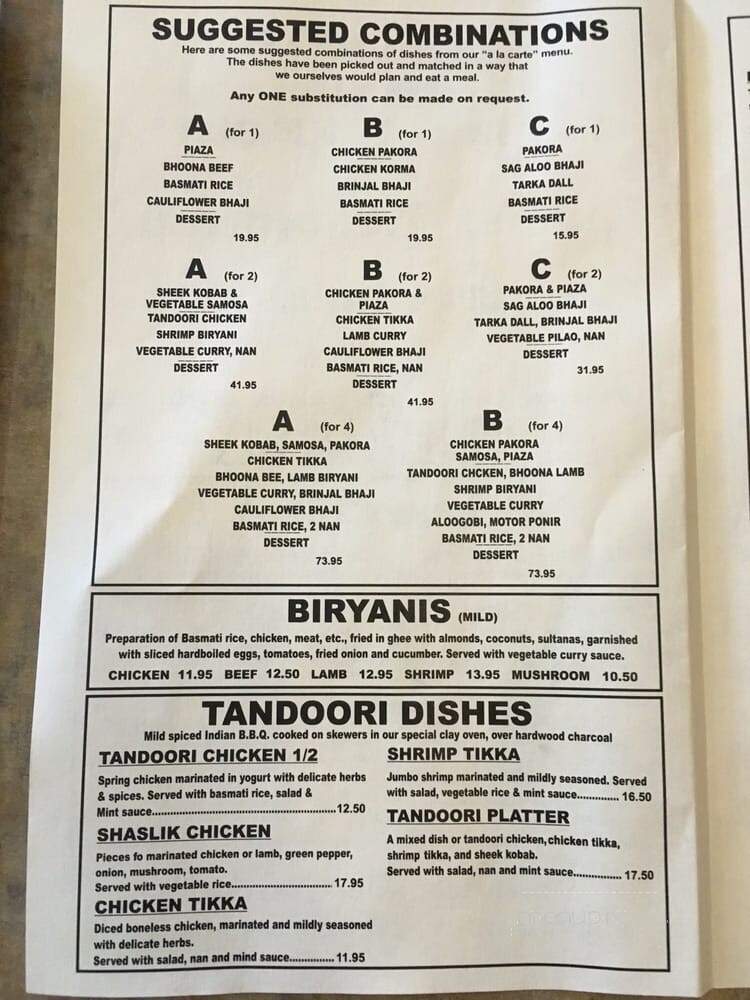 Kismet Restaurant - Waterloo, ON menu_pic