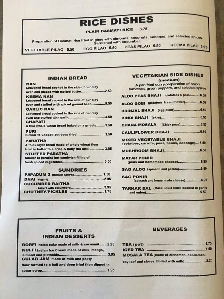 Kismet Restaurant - Waterloo, ON menu_pic