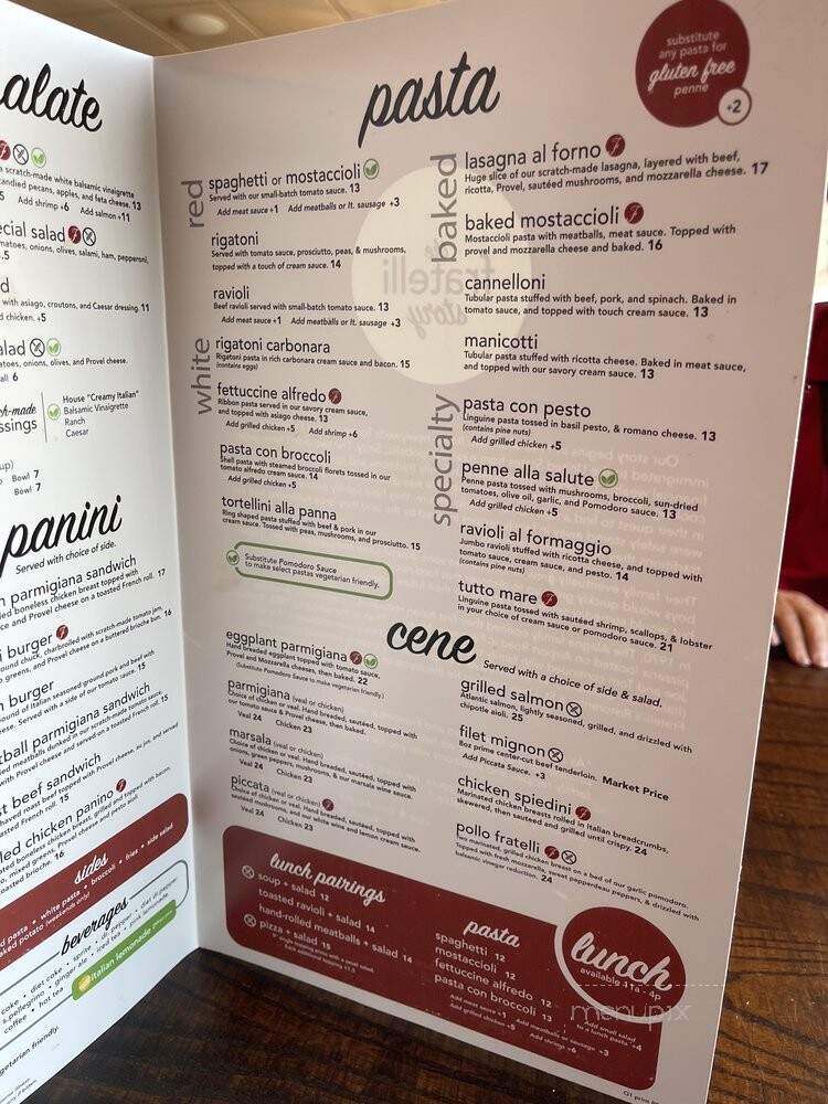 Fratelli Ristorante - Oakville, ON menu_pic