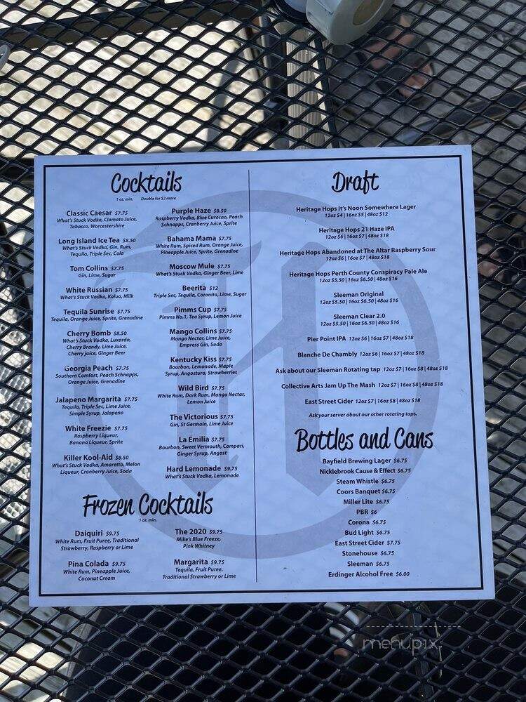 The Docks Bar & Restaurant - Central Huron, ON menu_pic