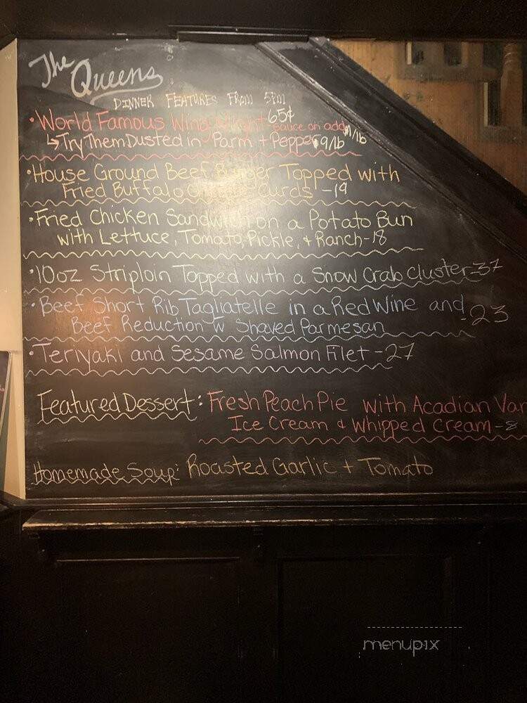 The Queens Bar & Grill - Saugeen Shores, ON menu_pic