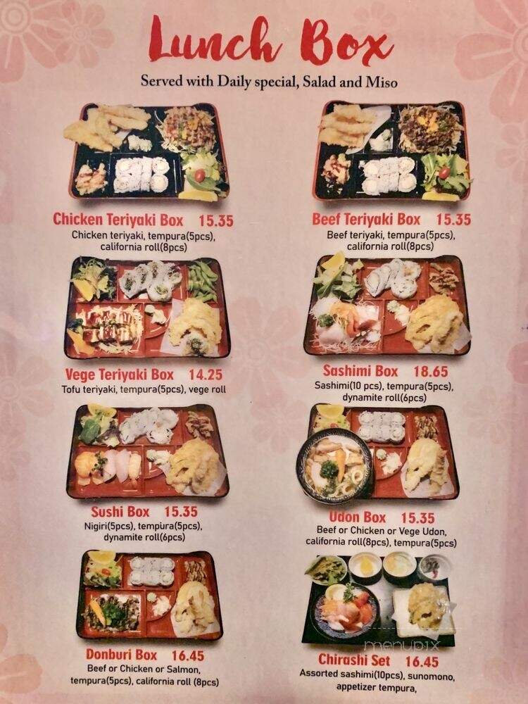 Sushi Tengoku - Surrey, BC menu_pic
