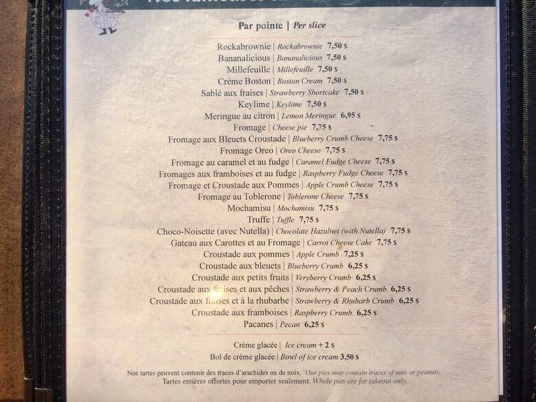 Rockaberry - Laval, QC menu_pic