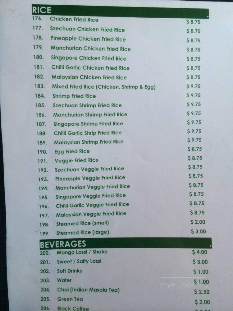 Everest Indian Cuisine - Toronto, ON menu_pic