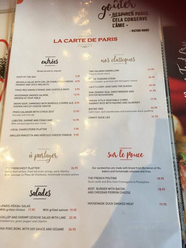 Paris Grill - Quebec, QC