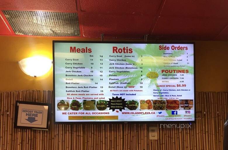 Island Flava - Ottawa, ON menu_pic