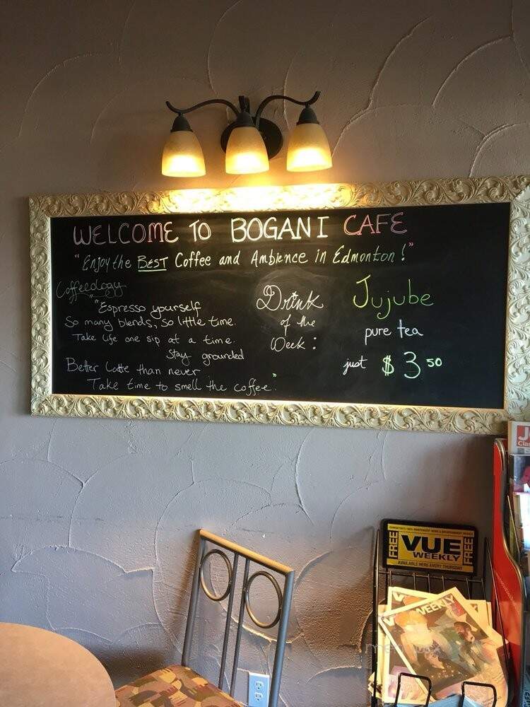 Bogani Cafe - Edmonton, AB menu_pic