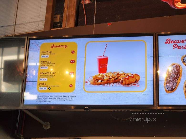 Beaver Tails Pastry - Toronto, ON menu_pic