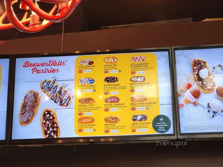 Beaver Tails Pastry - Toronto, ON menu_pic